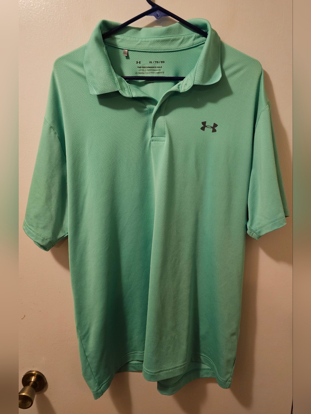 Under Armour Heatgear Loose Performance Polo Shirt Short Sleeve Green Men’s XL